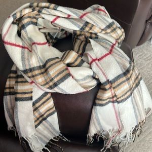 Tartan plaid winter scarf